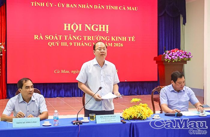  Bí thư Tỉnh uỷ Nguyễn Hồ Hải phát biểu kết luận hội nghị.