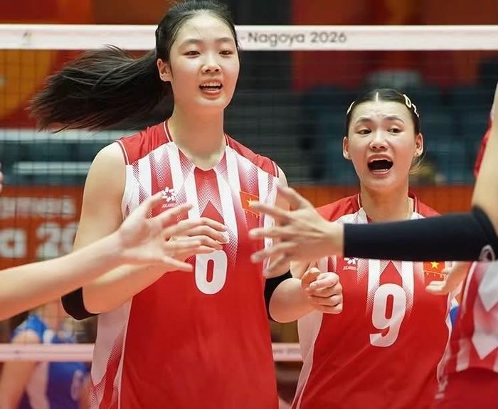Đội tuyển Việt Nam bứt phá, khép lại trận đấu với tỷ số 3-0. Ảnh: Bóng chuyền Việt Nam