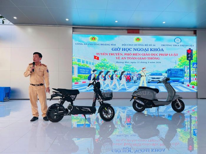 Hoạt động được triển khai tại Trường THCS Thịnh Liệt.