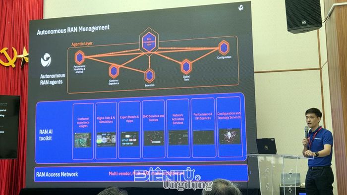 Ông Hoàng Ngọc Thức, đại diện Qualcomm Việt Nam chia sẻ tại Hội thảo "AI và điện tử viễn thông: cơ hội, thách thức và hướng đi tương lai" (AI4TELECOM) diễn ra đầu tháng 9/2026.