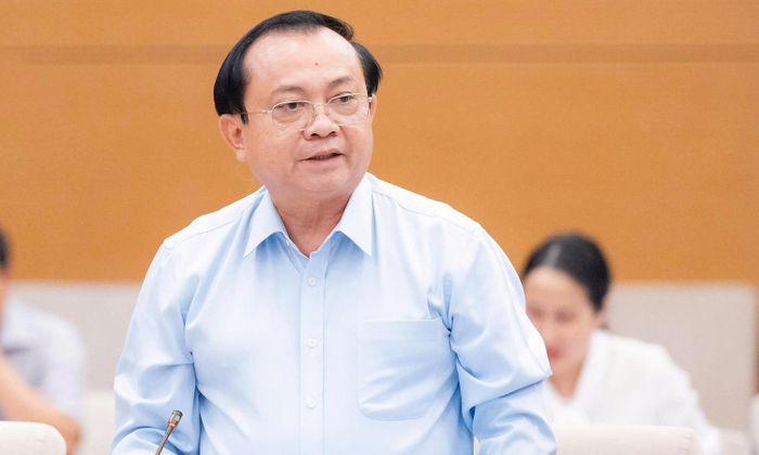 Thứ trưởng Bộ Tài chính Lê Tấn Cận. (Ảnh: Media Quốc hội)