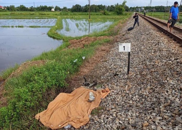 Hiện trường vụ tai nạn. (Ảnh: Đ.S)
