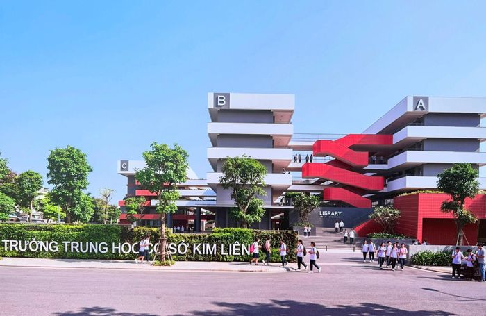 Phối cảnh công trình Trường THCS Kim Liên. Ảnh: Nguyên Bảo