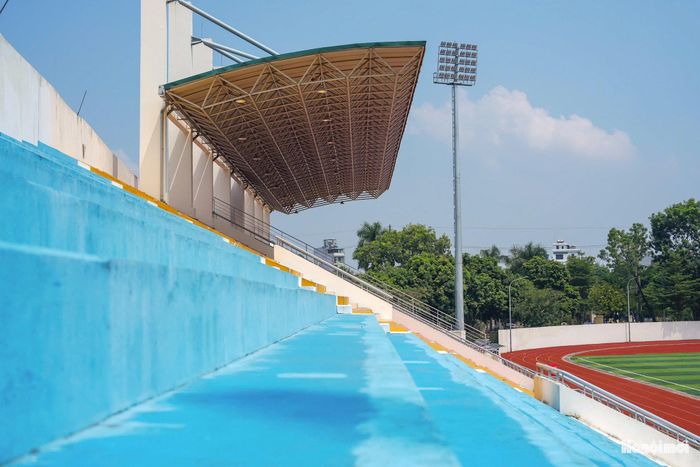 Sân vận động Đan Phượng được chỉnh trang, hoàn thiện những hạng mục cuối cùng trước thềm Giải bóng đá vô địch thành phố Hà Nội.