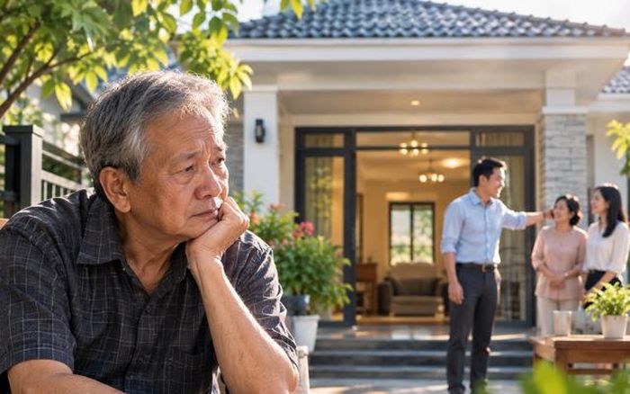 Căn nhà của ông được con rể đứng ra sửa sang khang trang hiện đại nhưng bỏ đi nhiều đồ đạc quen thuộc cũng như thiết kế xa lạ, thiếu đi sự ấm cúng. Ảnh minh họa AI
