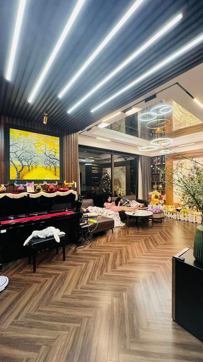 Căn biệt thự của Hồng Đăng còn có hệ thống ánh sáng vô cùng hiện đại. Anh cùng vợ trồng thêm nhiều loại cây cảnh để trang trí bên trong nhà cũng như ngoài ban công.