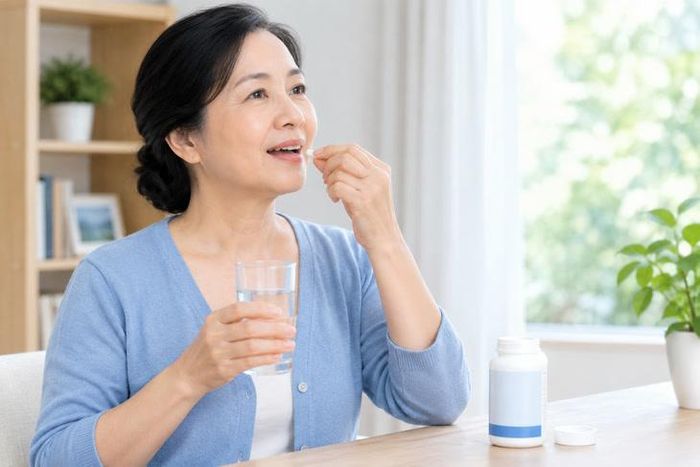 Cần bổ sung canxi đúng cách mới giúp cơ thể hấp thu tối đa lượng canxi. Ảnh minh họa AI.