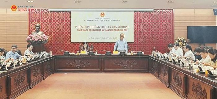 Phó Chủ nhiệm Ủy ban KHCN&MT Nguyễn Phương Tuấn phát biểu. Ảnh: Đắc Trường