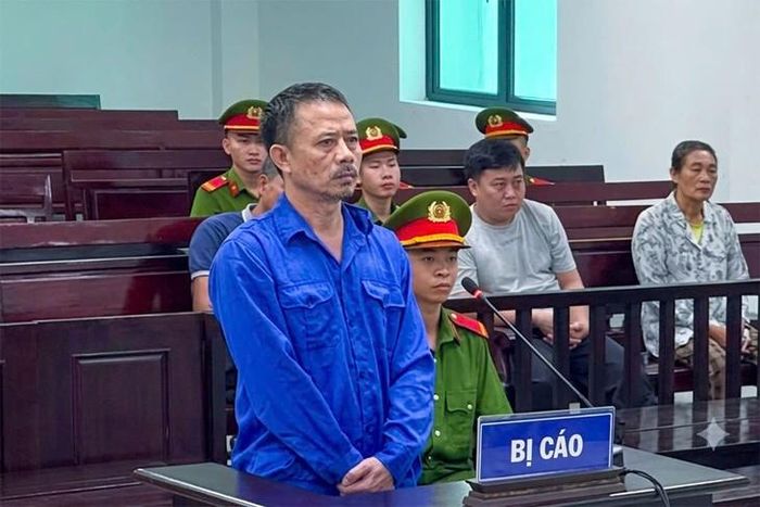 Ngô Ngọc Chung tại phiên tòa. Ảnh: TL.