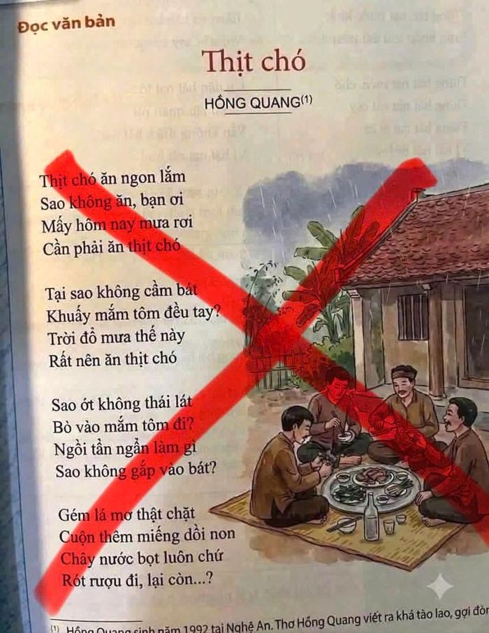 Hình ảnh có nội dung dễ gây hiểu sai về tác giả và tác phẩm văn học được chị L.T.N.L đăng tải trên mạng xã hội. ẢNH: C.A