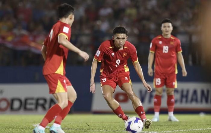 Võ Hoàng Minh Khoa trong màu áo ĐT Việt Nam. Ảnh: VFF.