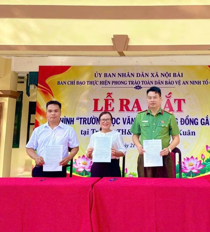 Lễ ra mắt mô hình “Trường học văn minh - Cộng đồng gắn kết” xã Nội Bài