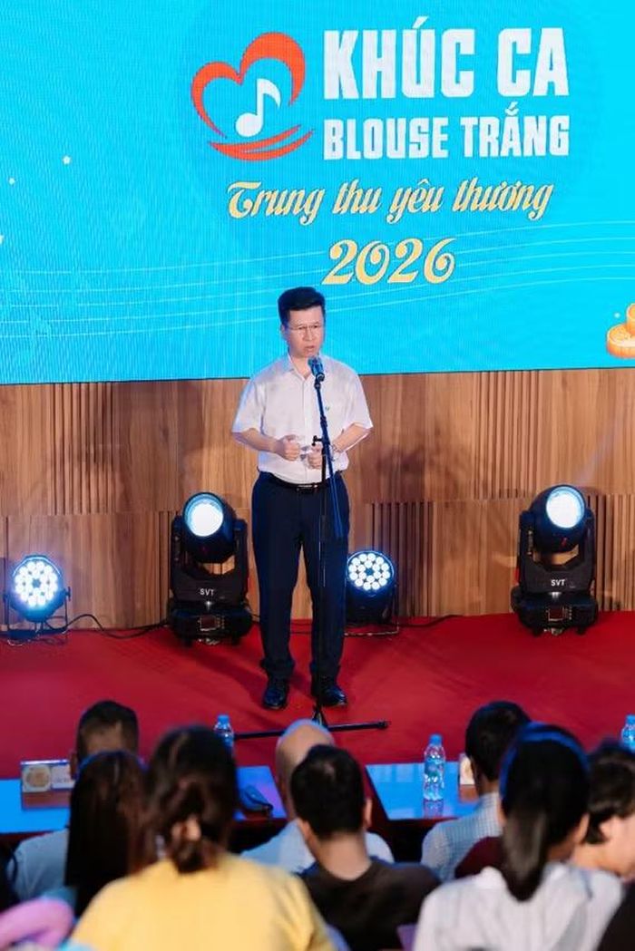 TS Cao Việt Hùng, Phó Bí thư Đảng ủy, Phó Giám đốc Bệnh viện Nhi Trung ương phát biểu tại sự kiện.