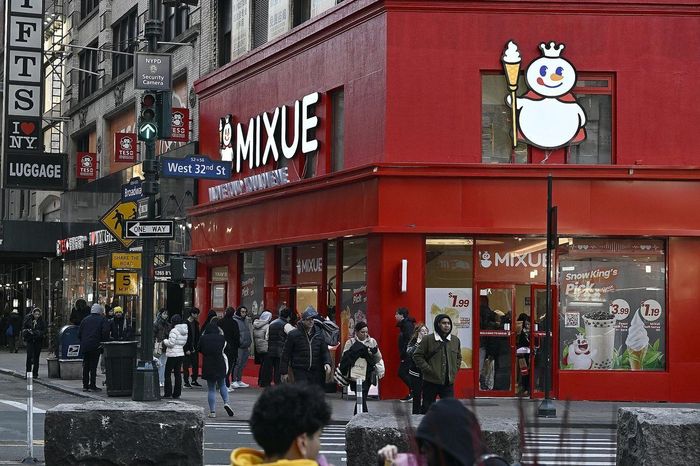  Một cửa hàng Mixue ở New York. Ảnh: Reuters. 