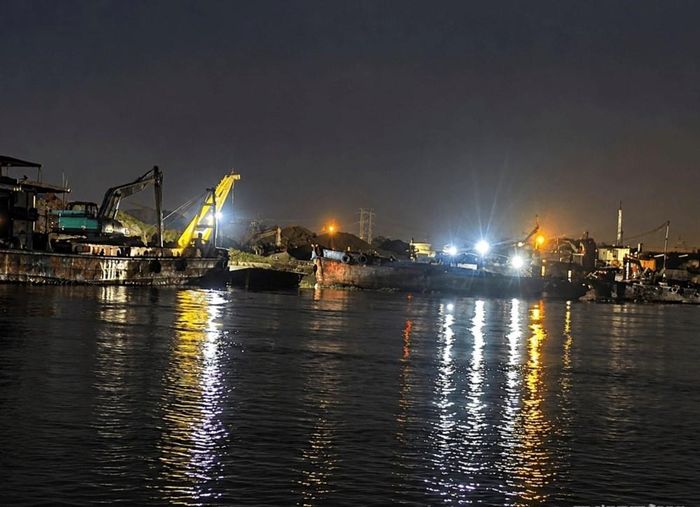 Vị trí chiếc tàu bị đắm chưa thể trục vớt