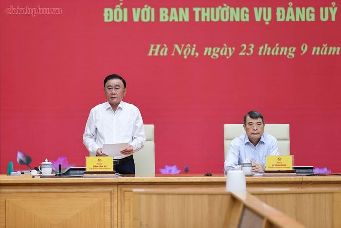 Thường trực Ban Bí thư nhấn mạnh công tác cán bộ là khâu then chốt trong xây dựng Đảng - Ảnh: chinhphu.vn/Nhật Bắc