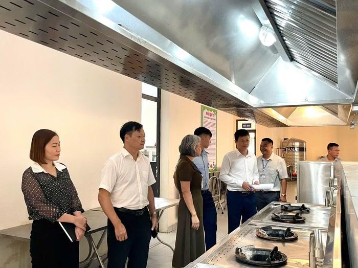 Qua kiểm tra cho thấy, các cơ sở giáo dục đã có ý thức chấp hành quy định an toàn thực phẩm. (Ảnh: CTV)