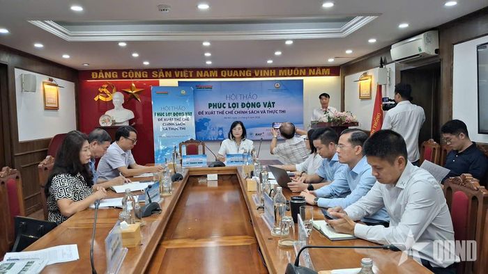 Quang cảnh Hội thảo “Phúc lợi động vật - Đề xuất thể chế, chính sách và thực thi”.