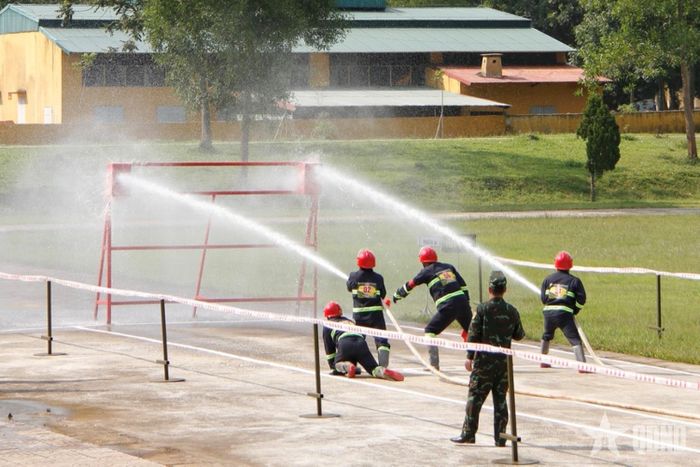 Nội dung thi thực hành chữa cháy.