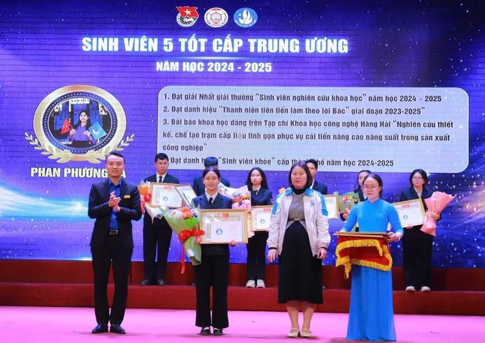 Phương Hà đạt danh hiệu “Sinh viên 5 tốt” cấp Trung ương, năm học 2024 - 2025.