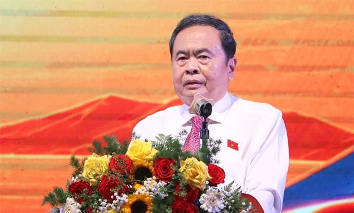  Chủ tịch Quốc hội Trần Thanh Mẫn dự và chỉ đạo Hội nghị Cộng tác viên toàn quốc Báo Đại biểu Nhân dân 2026. Ảnh: TIẾN THẮNG 