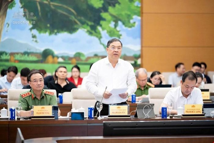  Phó Thủ tướng Thường trực Phạm Gia Túc phát biểu tại phiên họp. Ảnh: Quochoi.vn 