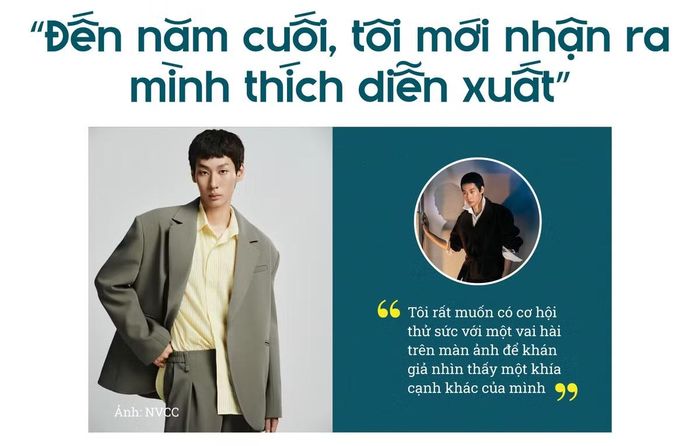 - Cơ duyên nào đưa anh đến với diễn xuất? Anh bắt đầu theo nghề từ khi nào và vai diễn đầu tiên đến với anh ra sao?