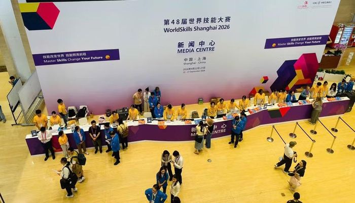Rất đông nhà báo, team media có mặt tại WorldSkills Shanghai 2026.