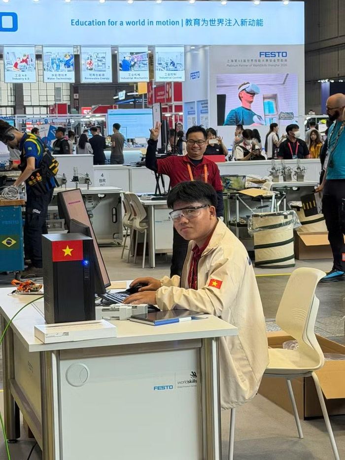 Nghề Cơ điện tử, thí sinh phải phát huy khả năng phối hợp giữa kiến thức chuyên môn và thao tác kỹ thuật.