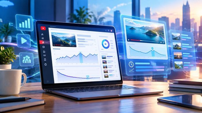 Bảng thống kê nguồn lưu lượng truy cập và chỉ số tương tác trên Meta Business Suite cung cấp bức tranh toàn diện về hành vi tiếp cận bài viết của người dùng mạng xã hội. Đồ hoạ: Thái Bình