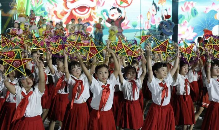 Các Thiếu nhi Bắc Ninh tham gia chương trình. Ảnh: Báo Bắc Ninh