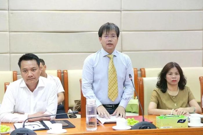 Ông Mai Văn Khiêm phát biểu nhận nhiệm vụ. Ảnh: Tiến Đức