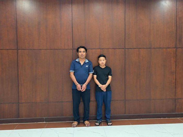 Đối tượng Ngô Sĩ Mạnh và Hồ Sỹ Hải. Ảnh: Công an cung cấp