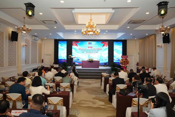 Quang cảnh Lễ Công bố sự kiện Đại hội Hội Doanh nghiệp Hải Phòng tại TP.HCM và các tỉnh phía Nam (Ảnh: Hải Triều)