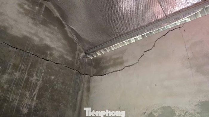 Công trình nhà anh Nguyễn Văn Hùng bị lún, nứt