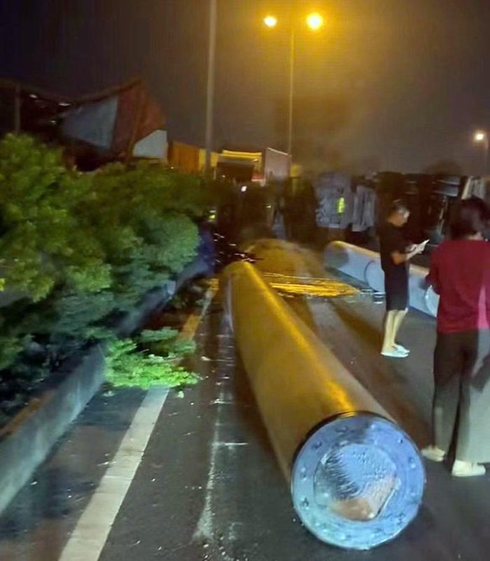 Hiện trường vụ tai nạn.