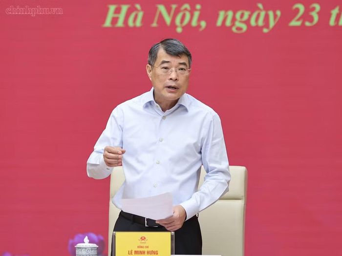 Thủ tướng Lê Minh Hưng phát biểu. (Ảnh: Nhật Bắc)