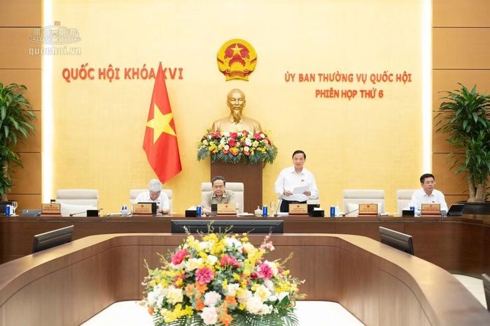 Phiên họp Ủy ban Thường vụ Quốc hội, sáng 23/9. (Ảnh: QH)