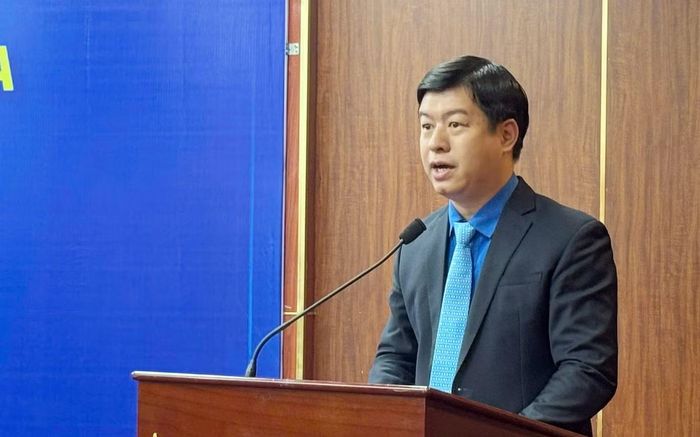 Anh Lê Hải Long - Phó Chủ tịch Thường trực Trung ương Hội LHTN Việt Nam phát biểu tại tọa đàm.