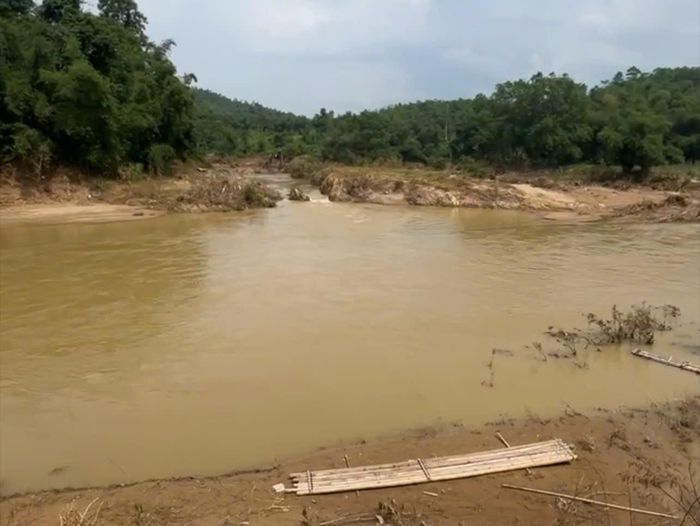 Khu vực sông Âm nơi nghi ngờ ông T. mất tích