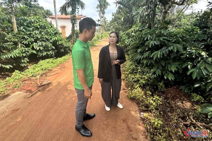 Tuyến đường bê tông do chị H'En đề xuất UBND huyện Cư M'gar (cũ) làm cho bà con. Ảnh: Hải Dương