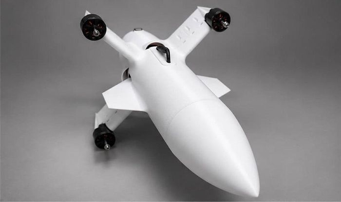 Máy bay không người lái đánh chặn UAV Zorelit v5, nhìn từ phía trước. Ảnh: Công ty Vluchnyk LLC/militarnyi.com