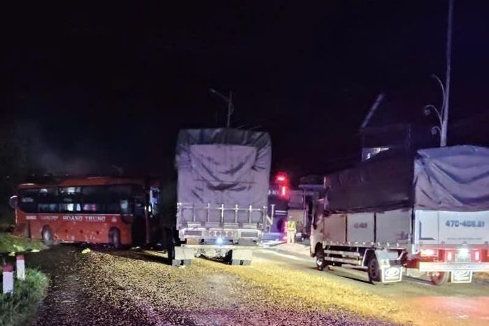 Vụ tai nạn không thiệt hại về người. Ảnh: QT