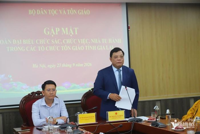 Tại buổi gặp mặt, Thứ trưởng Nguyễn Hải Trung đã ghi nhận, biểu dương những đóng góp của các tổ chức tôn giáo đối với sự ổn định và phát triển của Gia Lai