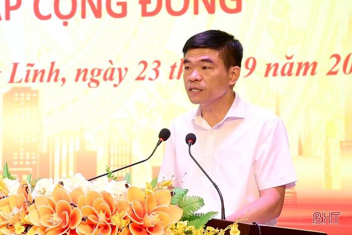 Phó Chủ tịch UBND phường Bắc Hồng Lĩnh Lê Bá Khánh triển khai nhiệm vụ trong thời gian tới.