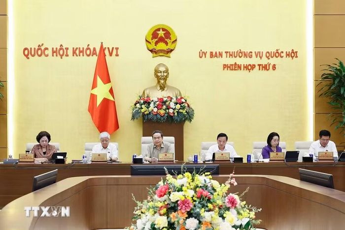 Chủ tịch Quốc hội Trần Thanh Mẫn phát biểu. (Ảnh: Doãn Tấn/TTXVN)