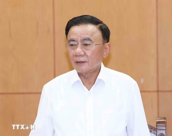 Thường trực Ban Bí thư Trần Cẩm Tú phát biểu chỉ đạo. (Ảnh: Phương Hoa/TTXVN)