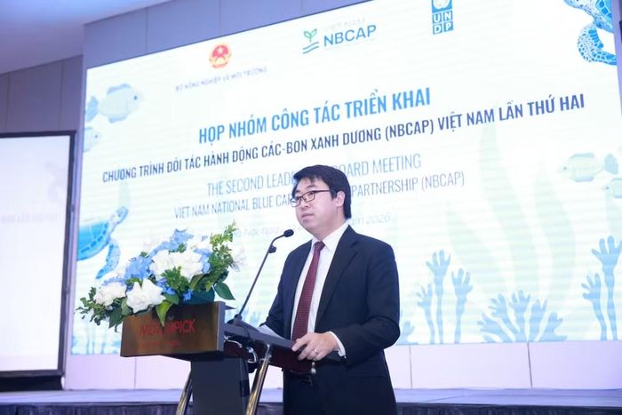 Ông Vũ Đức Đam Quang - Phó Vụ trưởng Vụ Hợp tác quốc tế, Bộ Nông nghiệp và Môi trường phát biểu. (Ảnh: BTC cung cấp)