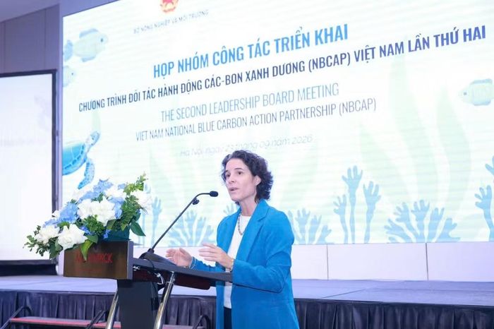 Bà Francesca Nardini - Phó Trưởng Đại diện Thường trú UNDP tại Việt Nam phát biểu. (Ảnh: BTC cung cấp)