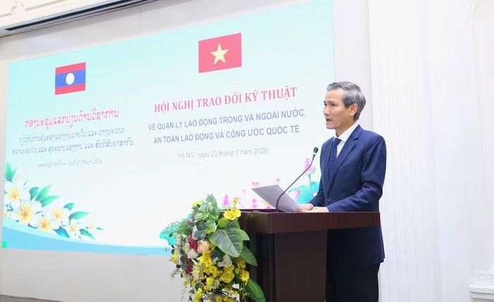 Thứ trưởng Bộ Nội vụ Cao Huy phát biểu khai mạc hội nghị. (Ảnh: Bộ Nội vụ)